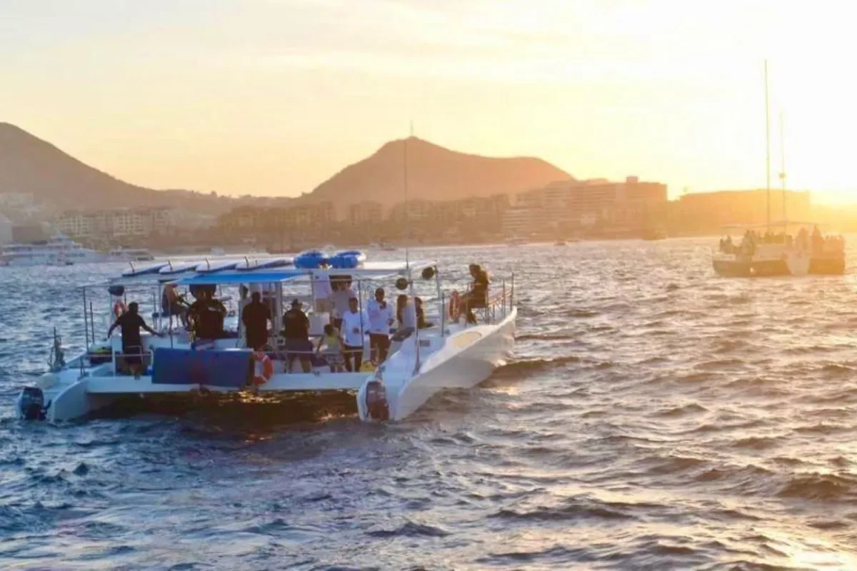 Party Cat cruising at sunset