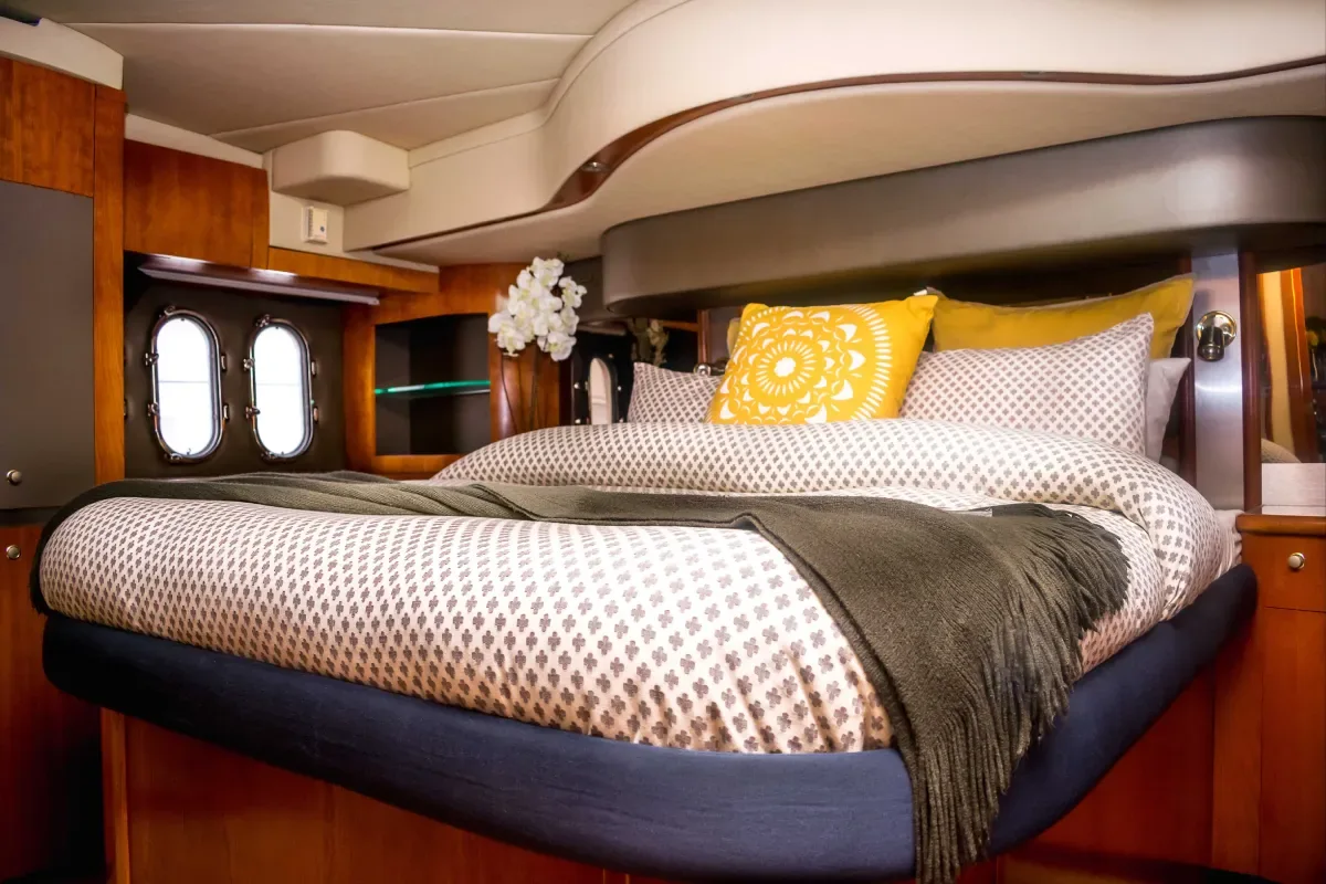 Forward cabin with a double bed